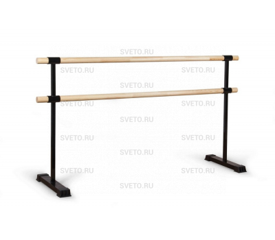 Станок хореографический 2-рядный переносной секция 1,5м (жерди сосна)