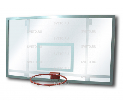 Щит баскетбольный  игровой 1800х1200мм (поликарбонат)